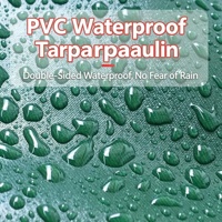 Bâche en toile PVC robuste, imperméable, résistante aux UV et aux déchirures, avec ourlet renforcé et œillets métalliques pour couverture de cargaison
