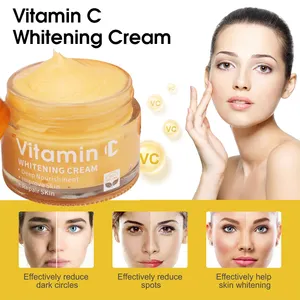 Crème pour le visage organique à la vitamine c, blanchissante, anti-âge, anti-taches de rousseur, correcteur de taches foncées, vente en gros