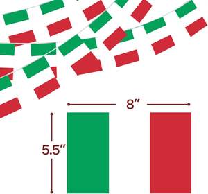 Venta al por mayor pequeño mini banderín bandera Italia República Italiana cadena bandera para eventos patrióticos <span class=keywords><strong>2</strong></span> de junio decoraciones del Día Nacional - Product Image 2