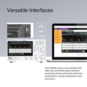Oscilloscope numérique RIGOL DHO812 100 MHz 12 bits 1,25 GSa/s Garantie 1 an 10x20x10 cm Personnalisation ODM - Product Image 3