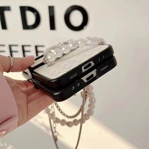 Nouvelle arrivée peau de crocodile Laser <span class=keywords><strong>avec</strong></span> <span class=keywords><strong>chaîne</strong></span> pour <span class=keywords><strong>Samsung</strong></span> z flip 4 3 <span class=keywords><strong>coque</strong></span> de couverture mobile pliante Anti-chute de haute qualité - Product Image 6