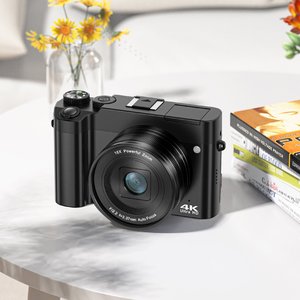 Cámara de Vlogging Portátil de Doble Lente 48MP 4K con Pantalla de 2.8" AF Flash 16X Tipo-C OEM Disponible DC218 16X Captura Detallada y Potente - Product Image 4