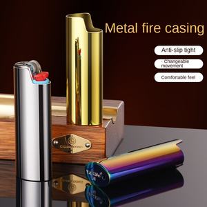Étui pour briquet en métal RIZHE pour briquet <span class=keywords><strong>J6</strong></span>, étui pour briquet, accepte la personnalisation du logo - Product Image 2