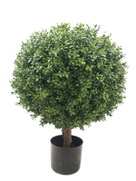 Plantes artificielles en Pot, Buxus portatif, pour l'intérieur et l'extérieur, décoration de jardin, en bois de bovin vert, bonsaï vert, 3 pieds, 90cm H