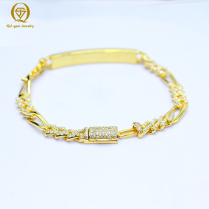 10k 14k 18k Gold Diamonds Cuban Link Chains Bracelet Hip Hop Style 8inches 6mm VVS Lab Created Diamonds Bracelet <b>for</b> <b>Men</b> Women - Product Image 2