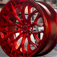Jantes de course forgées JWYC 5x114.3 PCD multibranches 18-24 pouces couleurs brillantes 20mm/25mm ET en alliage d'aluminium pour voitures particulières neuves