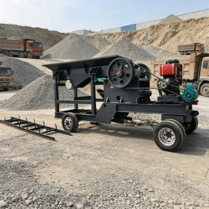 Concasseur à mâchoires mobile portable haute efficacité pour la fabrication de sable, modèle PE 400, avec générateur silencieux intégré - Product Image 2