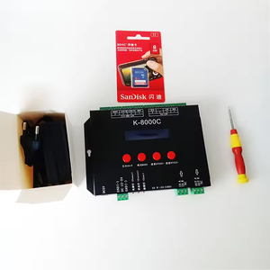 Iluminación inteligente Programable DMX512 Controlador de K-8000C SPI 1024 Píxeles Tarjeta <span class=keywords><strong>SD</strong></span> Pixel Controlador LED - Product Image 5