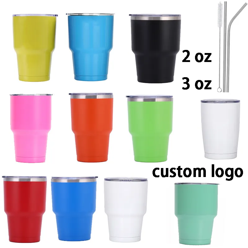 5oz Bebida 3oz Tumbler Shot Glass Aço Inoxidável Espresso Cup Shot cup 2oz 60ml Shot Glass Cup Mini Tumbler espíritos óculos cerveja