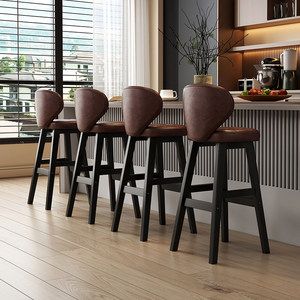 Sgabello da Bar Regolabile e Pieghevole in Bambù, Moderno e Semplice, per Uso Domestico, Sgabello Alto con Schienale per <span class=keywords><strong>Isola</strong></span> Cucina, Sedia Alta per Reception e Cassa - Product Image 4
