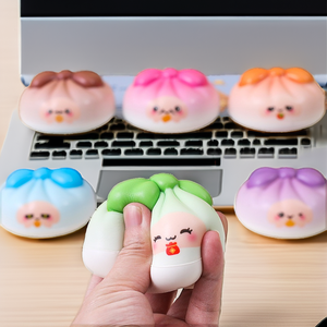 Slow <b>Rebound</b> Pu Material Baozi Shape Stress Relief Squeeze Toy Cute Fun Office Decoration JY Brand 14 Years & up - Product Image 2