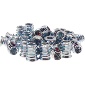 Tuercas de Inserción de Acero Inoxidable de Fábrica Bibo Yaente con Roscas Internas y Externas y Arandela de Color Zincado - Product Image 3