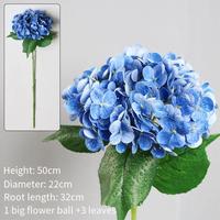 Élégant beau Premium Real Touch doux romantique hortensia fleurs artificielles décoratives pour mariage maison fête décor intérieur