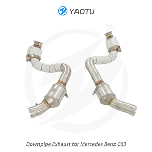 ท่อไอเสียสแตนเลส YT พร้อมตัวเร่งปฏิกิริยาสำหรับ AMG C63 W205 4.0T CN6 - Product Image 4