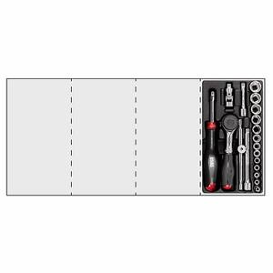 Jeu de clés à douilles Usag 1/2 pouce en acier au chrome vanadium, kit d'outils manuels 37x23x7,5 cm avec garantie de 3 ans - Product Image 1