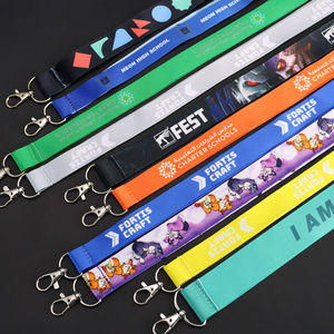 Đa Màu Có Thể Thu Vào Công Cụ Dây Buộc An Toàn Môi Trường Thân Thiện Dye Thăng Hoa Polyester Cổ Dây Đeo Dây Buộc Cho Móc Chìa Khóa - Product Image 2