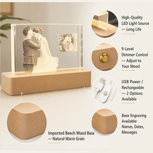 Ornement <span class=keywords><strong>de</strong></span> bureau en cristal artificiel gravé en 3D personnalisé, style <span class=keywords><strong>Empereur</strong></span>, cadeau idéal pour un anniversaire <span class=keywords><strong>de</strong></span> mariage, un cadeau pour les jeunes mariés - Product Image 3