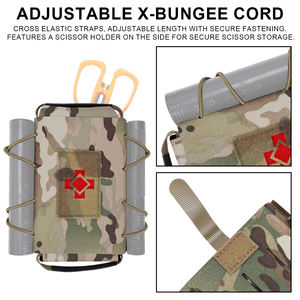 Pochette médicale tactique détachable en nylon 500D, camouflage original, trousse de premiers secours, pochette médicale tactique Molle pour ceinture tactique - Product Image 5