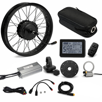 Kit de conversion VAE 1000W 48V 1000 Watt 48 Volt avec moteur moyeu arrière fileté pour pneus larges 20x4, compatible 20 26 1KW