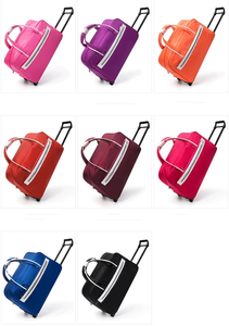Customizable Logo Travel Bag Large Capacity Waterproof <strong>Light</strong> <strong>Suitcase</strong> 2 Wheels Pull Rod Fashionable Letter Portable <strong>Light</strong> <strong>Weight</strong> - Product Image 2