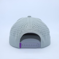 Topi Snapback elastis, topi Snapback lima Panel elastis dapat diatur, tahan air kain Laser bordir pinggiran datar karakter untuk pesta luar ruangan