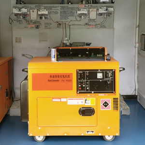 เครื่องกำเนิดไฟฟ้าดีเซลแบบเงียบ 10KW จากโรงงานโดยตรง 7KVA 5KVA แบบโครงเปิด ATS 1 เฟส/3 เฟส แบบเคลื่อนย้ายได้พร้อมล้อ 10KVA เสียงเบา 3K - Product Image 1