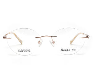 <span class=keywords><strong>Lunettes</strong></span> optiques exécutives sans monture monture bêta titane monture titan <span class=keywords><strong>lunettes</strong></span> montures de <span class=keywords><strong>lunettes</strong></span> pour femmes - Product Image 2