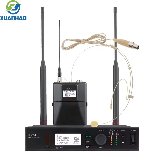 Church Handheld Condenser Karaoke Professional Wireless Cardioid UHF ULXD4  Headset