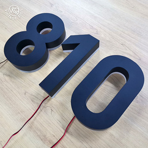 Letra de canal acrílico Lgoo número de casa signo retroiluminado letras de luz <span class=keywords><strong>Led</strong></span> al aire libre impermeable Metal personalizado letras de canal <span class=keywords><strong>Led</strong></span> - Product Image 3