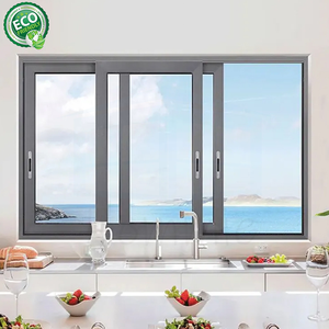 Ventana Corredera de Aluminio Blanca de Alta Eficiencia Energética, Personalizada, con Gran Vista, Doble Acristalamiento, para Cocina, con Reducción de Ruido y Protección Contra Incendios - Product Image 3
