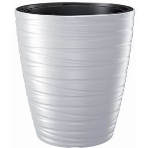 MAZE VASE 18/32LT 37.5X42CM EN PLÁSTICO BLANCO - Product Image 1