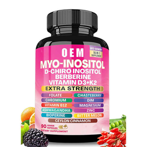 AURA 16 en 1 VITAMINA D3+K2 Venta al por mayor de fábrica 16 en 1 Cápsulas Suplemento de Mio-Inositol D-Chiro Inositol Berberina - Product Image 1