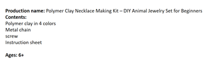 Kit de fabrication de colliers en pâte polymère, ensemble de bijoux <span class=keywords><strong>animaux</strong></span> DIY pour débutants - Product Image 2