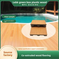Revêtement de terrasse WPC moderne et solide pour intérieur/extérieur - Planche en bois grainé co-extrudée profil M - Antidérapant et ignifuge