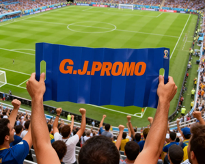 Bannière en papier personnalisée avec logo pour supporters, bannière en papier pour supporters de football, claquettes en papier pliables - Product Image 5