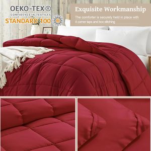 Couette de luxe en microfibre de haute <span class=keywords><strong>qualité</strong></span> avec rembourrage en polyester, couleur unie, écologique et respirante, pour la maison et l'hôtel - Product Image 4