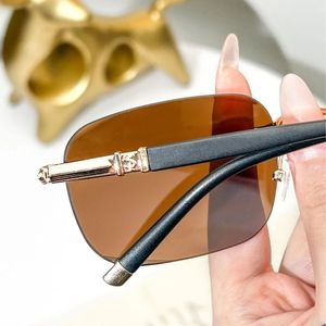 Gafas de Sol de Metal con Borde Cortado Sin Montura de Cristal, Nuevas 2024, para Pesca y Conducción, Gafas de Lujo para Hombre - Product Image 4