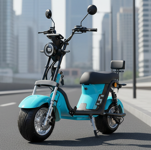 แฮนด์บาร์ 69 ซม. Citycoco 1000w มอเตอร์ไซค์ราคาถูก 1000w สกู๊ตเตอร์ไฟฟ้าแบบออฟโรด สกู๊ตเตอร์ไฟฟ้า ยางสกู๊ตเตอร์ไฟฟ้า - Product Image 1