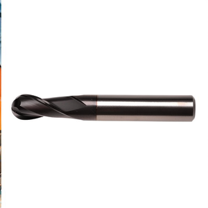 Fraise à queue sphérique en carbure Ttake Ta1413, revêtement Nano TiAln, hélice à 30 degrés, 2 dents - Product Image 2