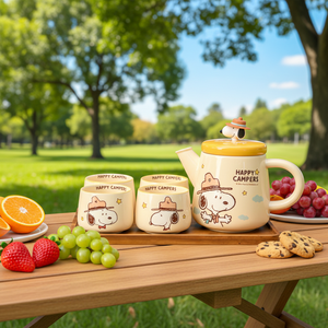 New Products Cartoon Cute <strong>One</strong> Pot Four <strong>Cups</strong> with Tray Gift Box Crayon Shin-Chan Tea Coffee Pot Set Ceramic Mug <strong>Cup</strong> - Product Image 6
