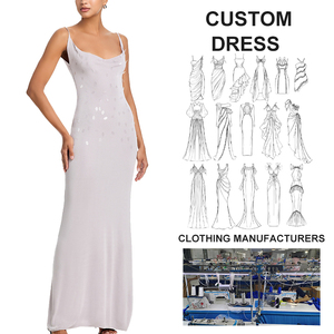 Vestido <span class=keywords><strong>de</strong></span> <span class=keywords><strong>Fiesta</strong></span> Sexy Personalizado al por Mayor, Vestido Largo con Lentejuelas Grises en la Espalda, <span class=keywords><strong>Vestidos</strong></span> <span class=keywords><strong>de</strong></span> Noche para Mujer, Ropa Femenina - Product Image 1