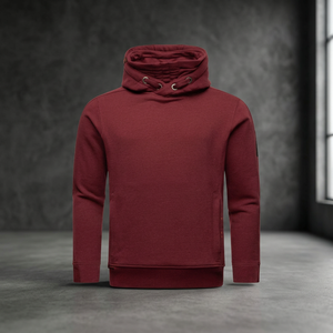 Fournisseur de choix : Sweat à capuche oversize de luxe, couleur unie, décontracté, personnalisé, en molleton épais 460 g/m², style Hip Hop pour le streetwear - Product Image 2