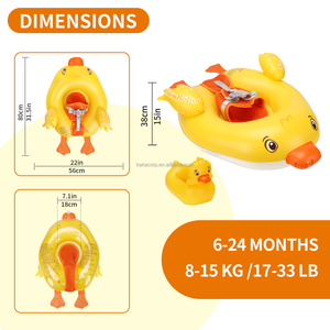 Swimbobo, gran oferta, bonito anillo de natación inflable en forma de pato, entrenador de cintura portátil para bebé, flotante, cómodo, para niños - Product Image 3