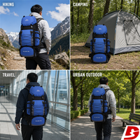 Sac à dos d'extérieur léger 20-35L en nylon avec plusieurs compartiments pour la randonnée et les voyages OEM ODM