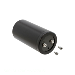 Condensador de Montaje en Chasis con Tornillos, Canal del Fabricante 4700 uF 500LSU4700MNB77X151, Aluminio, 4700UF, 20%, 500V - Product Image 1