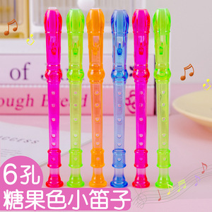 Flauta Vertical Mini de Plástico Transparente de 6 Orificios, Instrumento Musical Creativo para la Educación Temprana de Niños, Juguete de Soplo para Bebés, Regalo - Product Image 6