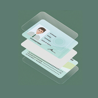 Carte RFID vierge en PVC de proximité ISO, carte Teslin écologique, puce personnalisée CR80 13,56 MHz