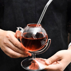 Tùy Chỉnh Sáng Tạo Thiết Kế Độc Đáo Globe Shape Glass <span class=keywords><strong>Cup</strong></span> Cho Đảng Tổ Chức Cho Trà Bong Bóng Nước Ép Cà Phê - Product Image 5