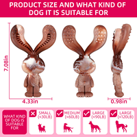 Jouet à mâcher pour chien en nylon, très populaire, saveur fruits de mer, dessin animé, forme bois de cerf, lapin, cactus, écureuil, écologique, durable, usage quotidien