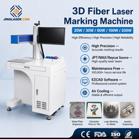 Machine de marquage laser SJ-3D Relieve JPT MOPA M7 60W 100W 200W 300W CCD pour la gravure de bijoux, de quincaillerie, de pièces automobiles et d'acier inoxydable